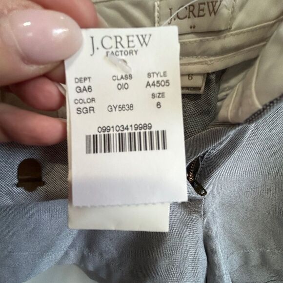 J.Crew Blue/Gray City Fit Chino Shorts - Picture 4 of 9